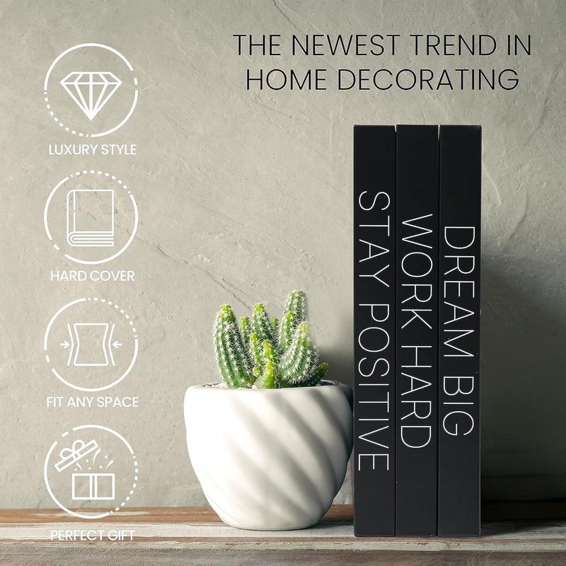 AMINALUX Decorative Books for Home Decor - Faux for decoration Coffee Table | Book Shelf Decor | Entryway | Console Table - Modern Luxury Designer Decor Set - Decorative for Display - Image 5